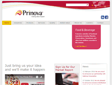 Tablet Screenshot of prinovaeurope.com